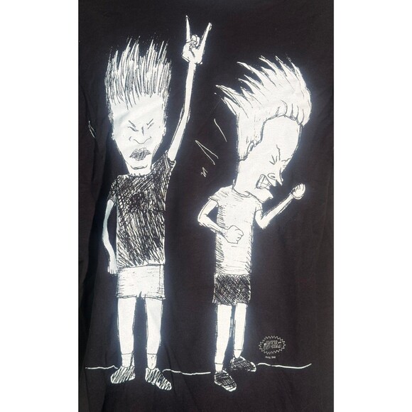 Beavis and Butthead T-Shirt Black Large - Picture 2 of 5